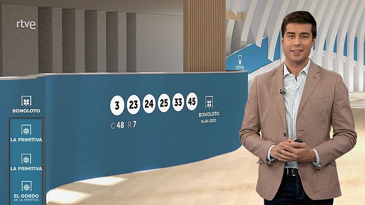 Loterías - Sorteo de la Bonoloto y Primitiva del 16/04/2022