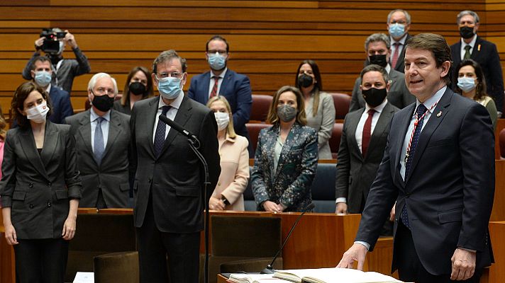 Telediario 1 - Mañueco toma posesión como presidente de Castilla y León