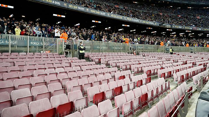 Protestas contra Laporta por lo sucedido ante el Eintracht