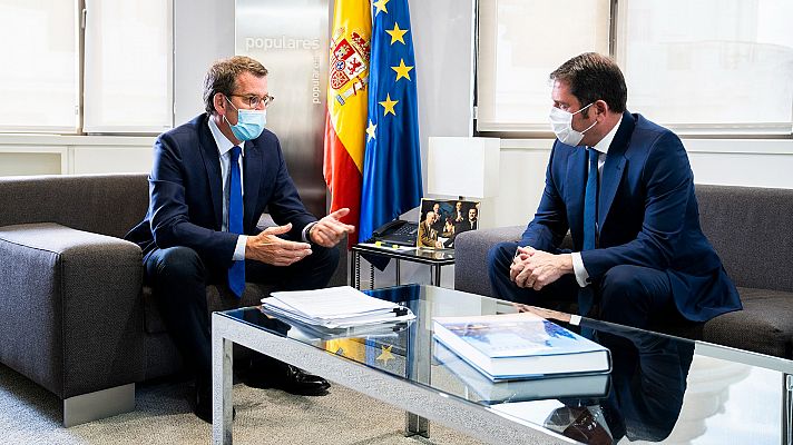 Telediario 2 - División entre los agentes sociales ante la propuesta de bajada de los impuestos de Feijóo