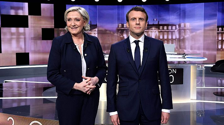 Telediario 1 - Macron y Le Pen se enfrentan en un debate decisivo