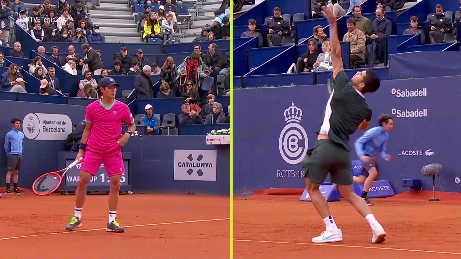 Tenis - ATP 500 Barcelona "Trofeo Conde de Godó". 3er. Partido: S. Kwon - C. Alcaraz - ver ahora