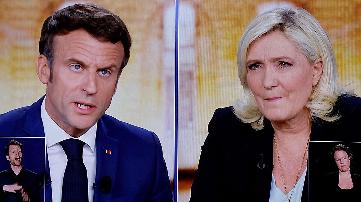 Especiales informativos - Macron acusa a Le Pen de crear "una guerra civil" por querer prohibir el velo islámico