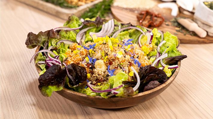 Receta de ensalada de quinoa y calabaza