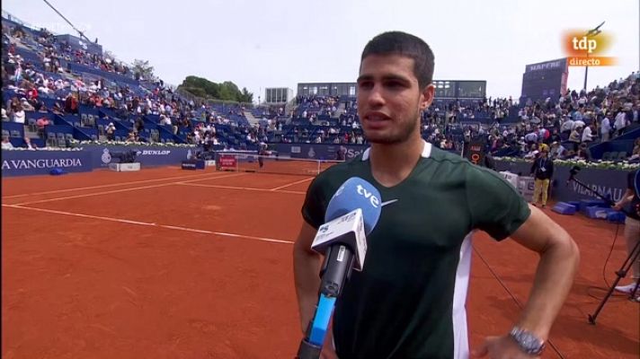 Tenis - Conde de Godó | Alcaraz: "Cuantas menos horas en pista mejor para el siguiente partido"