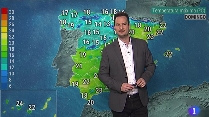 Cielos nubosos y temperaturas máximas en ascenso