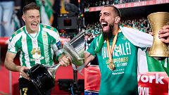Los jugadores del Betis celebran con euforia la Copa del Rey