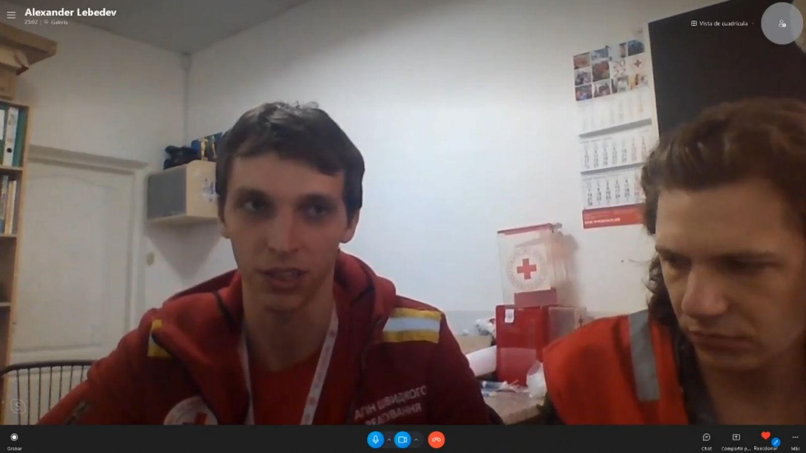 Declaraciones de Denis Petrenko, el voluntario de Cruz Roja que protegió a una mujer herida durante un ataque en Járkov