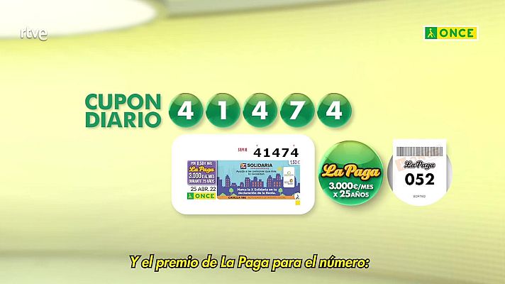 Sorteos ONCE - Sorteo ONCE - 25/04/22