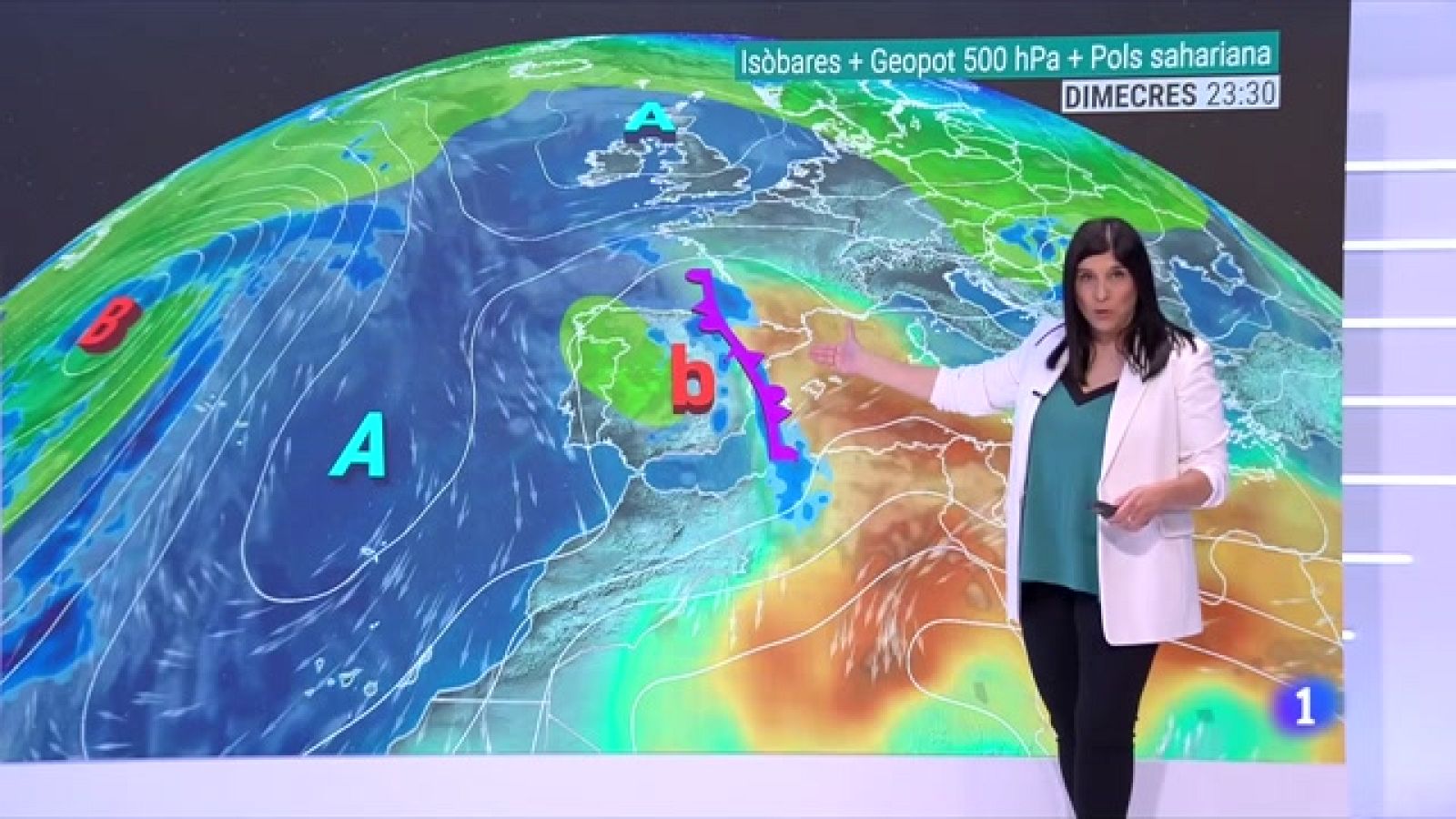 El Temps (26/04/2022) - Bonança primaveral, pols sahariana i ruixats de fang