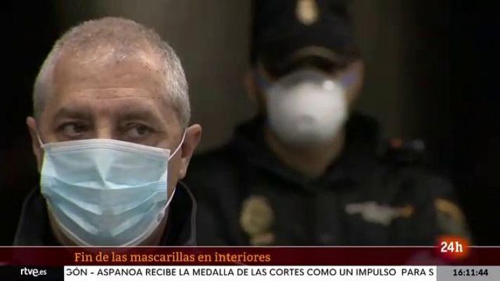 Parlamento - Fin de las mascarillas en interiores
