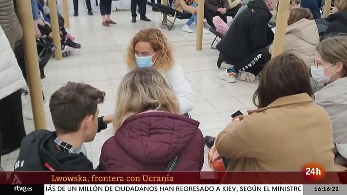 Parlamento - Batet visita a los refugiados ucranianos