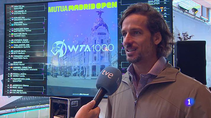 Telediario 2 - Feliciano López, director del Mutua: "Rafa Nadal para nosotros es el niño mimado"