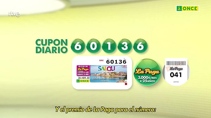 Sorteos ONCE - Sorteo ONCE - 26/04/22