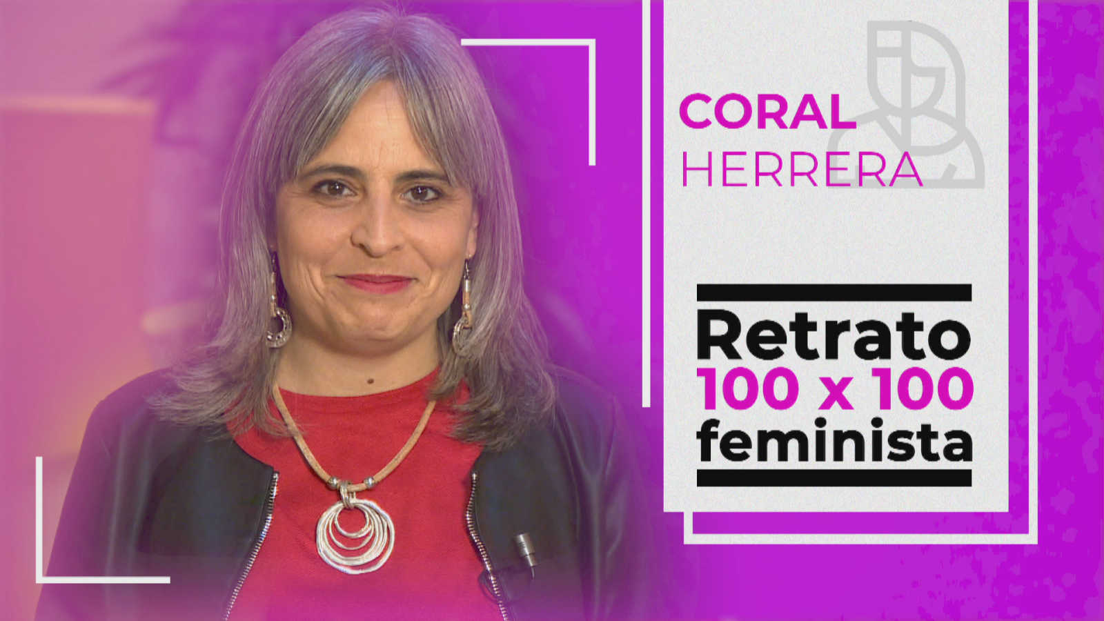 Objetivo Igualdad - Retrato 100x100 feminista: Coral Herrera