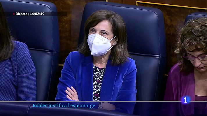 La ministra de Defensa justifica l'espionatge als independentistes