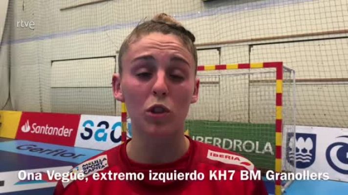 Olga Vegué y Paula Arcos analizan el Granollers -Atlético Guardés