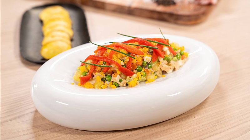 Menudos Torres - Receta de ensaladilla rusa con patatas
