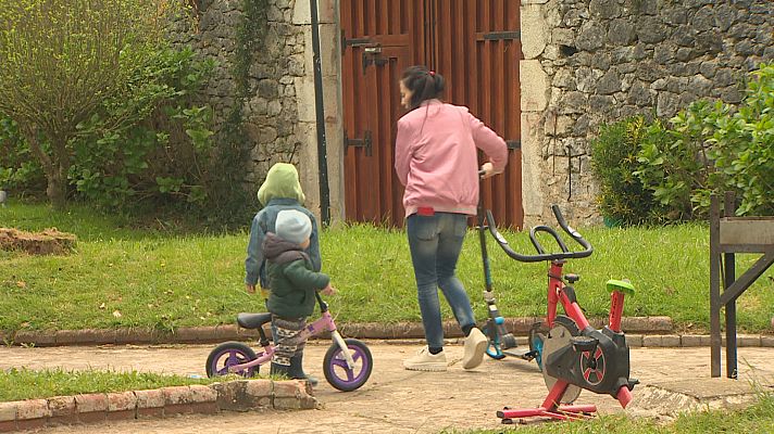 Albergue de refugiados en Solorzano