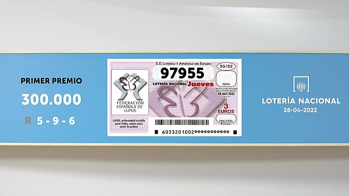 SELAE - Sorteo de la Lotería Nacional del 28/04/2022