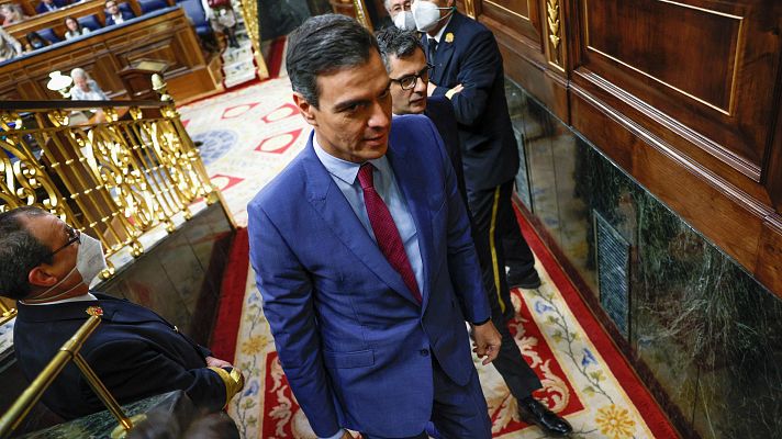 Telediario 1 - PP y Cs critican al Gobierno dar acceso a EH-Bildu a los secretos oficiales y UP llama a "restablecer" la mayoría de la investidura