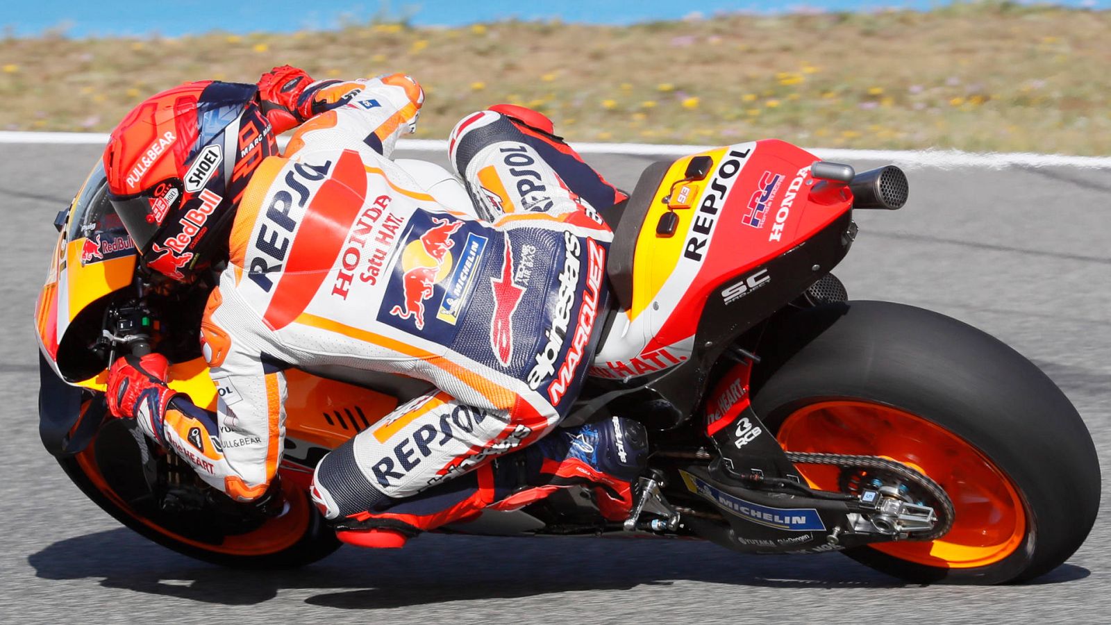 Marc Márquez empieza con dos caídas en Jerez