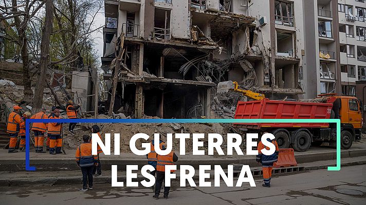  - Así ha quedado Kiev tras el ataque ruso durante la reunión entre Guterres y Zelenski