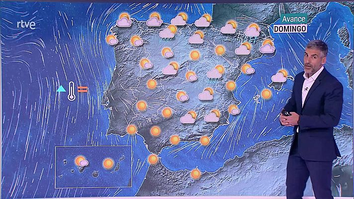 En el extremo norte se prevén intervalos de nubes bajas nocturnas