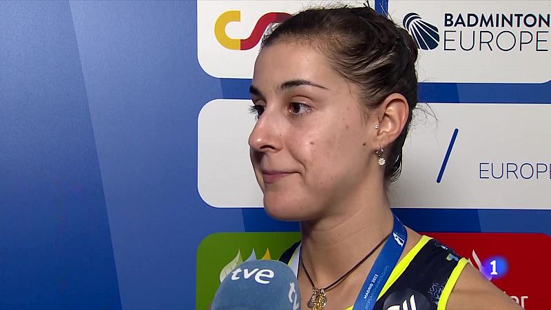 Carolina Marín, emocionada tras ganar su sexto Europeo después de superar su grave lesión -- Ver ahora