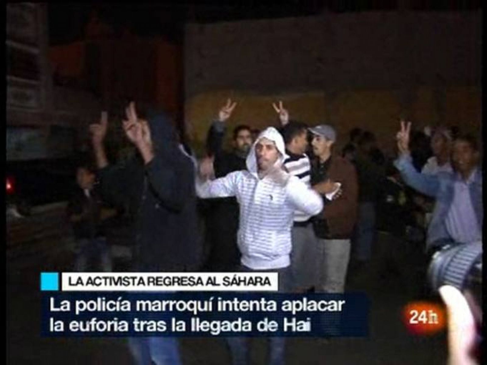 Euforia en El Aaiún tras la llegada de Aminatu