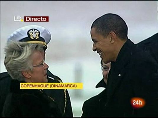 Obama llega a Copenhague