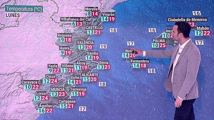 Las temperaturas mínimas subirán en el tercio sur peninsular y bajarán en Pirineos