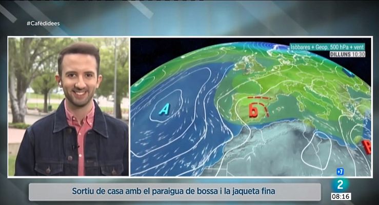 El temps - Primer dilluns de maig amb núvols, ruixats i més fresca