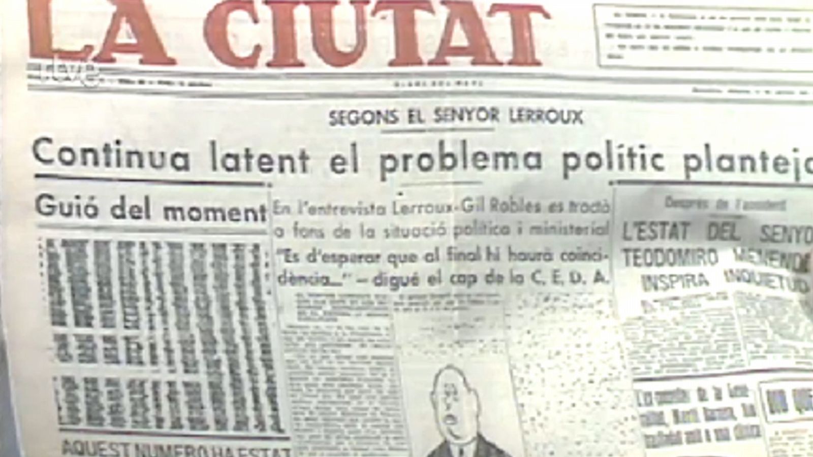 Arxiu TVE Catalunya - Memòria popular - La vida periodística dels anys 30