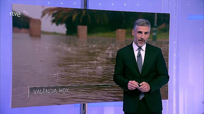 Temperaturas máximas en descenso en el tercio este peninsular, Melilla y Canarias y en ascenso en Galicia y el litoral vasco. Pocos cambios en el resto y en las mínimas