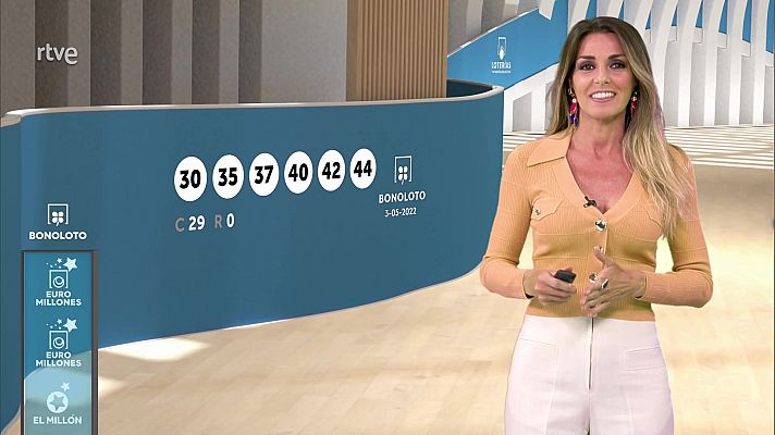 Loterías - Sorteo de la Bonoloto y Euromillones del 03/05/2022