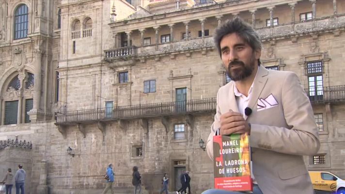 Telediario 1 - La catedral de Santiago es uno de los escenarios de lo nuevo de Manel Loureiro, 'La ladrona de huesos'