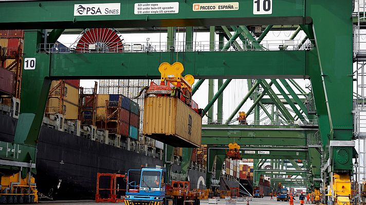 Telediario 2 - Sines, el puerto portugués que busca convertirse en la puerta atlántica como alternativa al gas ruso