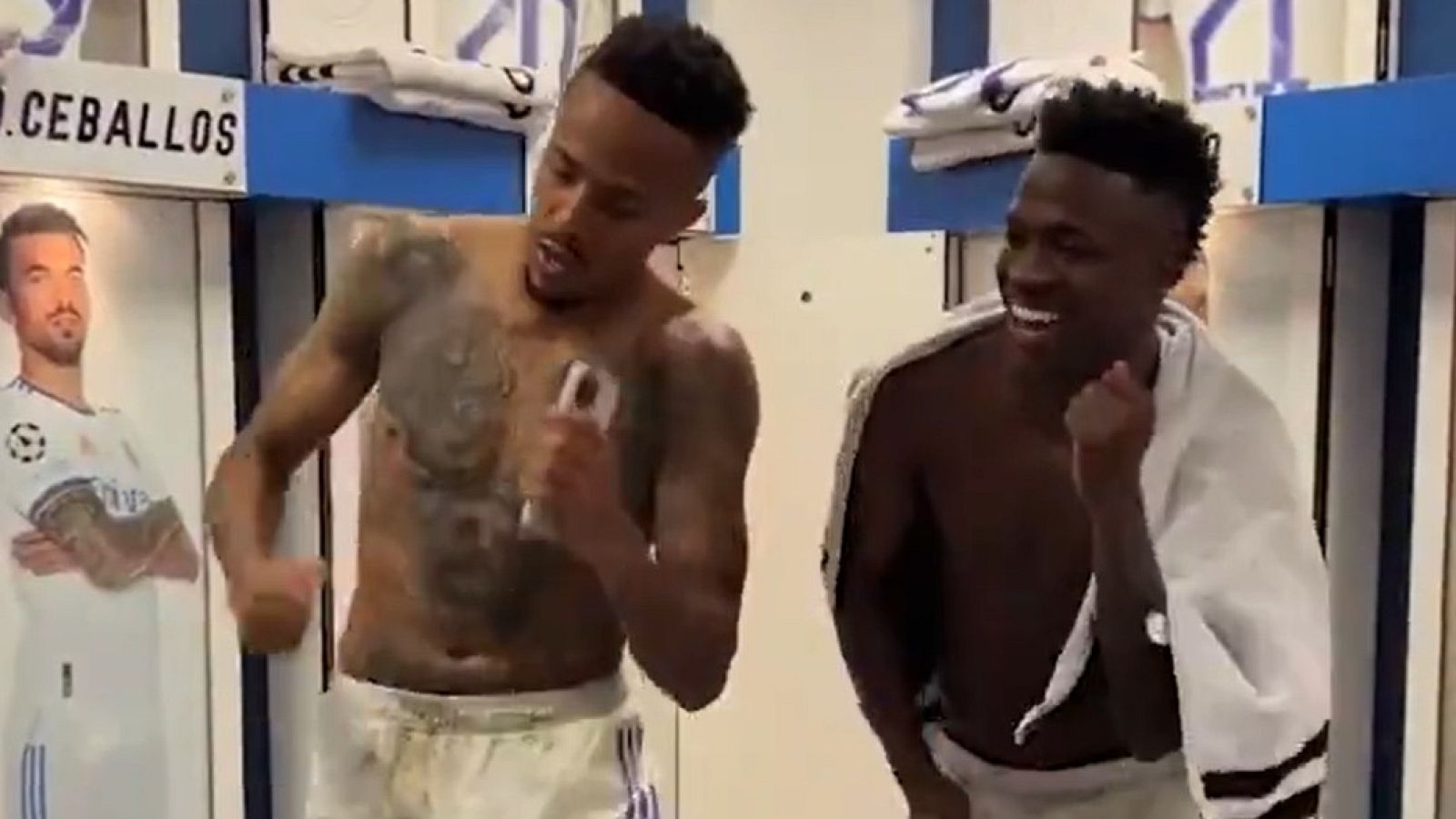 Fiesta en el vestuario del Madrid por la final de Champions | Ver