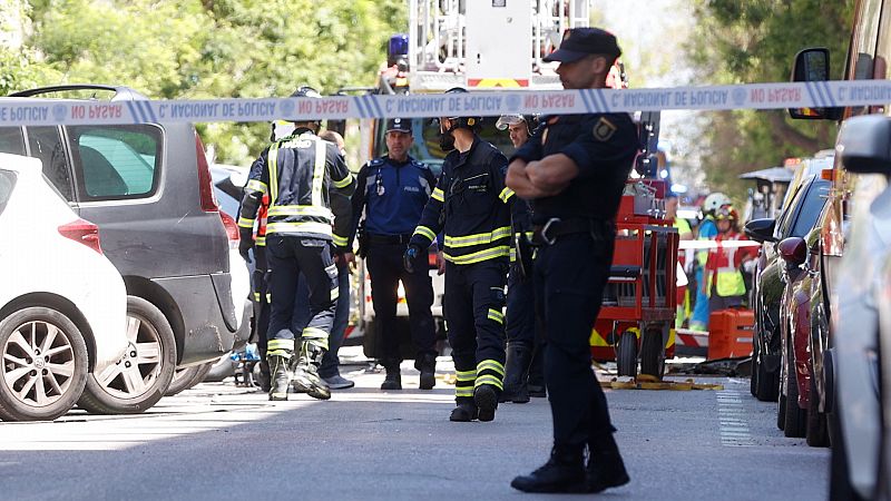 Varios heridos por una explosión en un edificio en Madrid