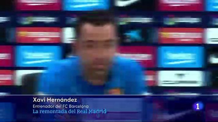 Telediario 1 - Xavi Hernández y el ADN del Madrid: "Cuando le perdonas es capaz de remontar esos partidos"