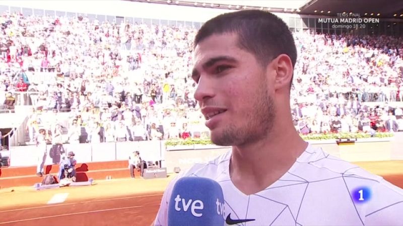 Carlos Alcaraz: "Tras doblarme el tobillo he tirado de orgullo para darlo todo en la pista" Carlos Alcaraz: "Tras doblarme el tobillo he tirado de orgullo para darlo todo en la pista"