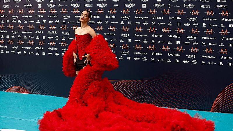 Eurovisión 2022 - Alfombra turquesa de la ceremonia de apertura