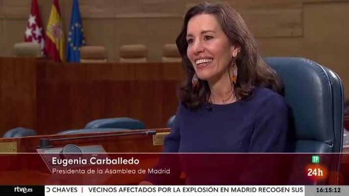 Eugenia Carballedo, presidenta de la Asamblea de Madrid