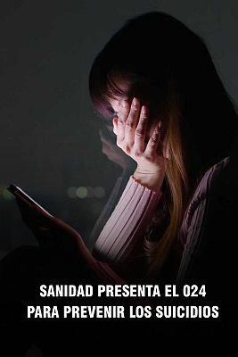 Telediario 1 - El Ministerio de Sanidad presenta el teléfono 024 que ayudará a prevenir los suicidios