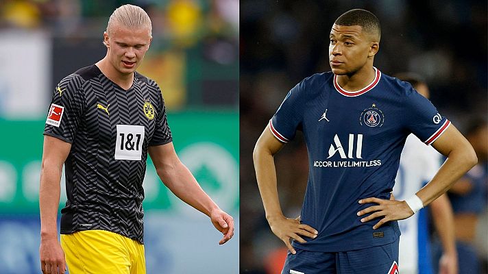 Telediario 1 - Cuenta atrás para desvelar el futuro de Haaland y Mbappé