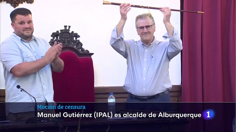 Prospera la moción de censura en Alburquerque con Manuel Gutiérrez como nuevo alcalde - Ver ahora
