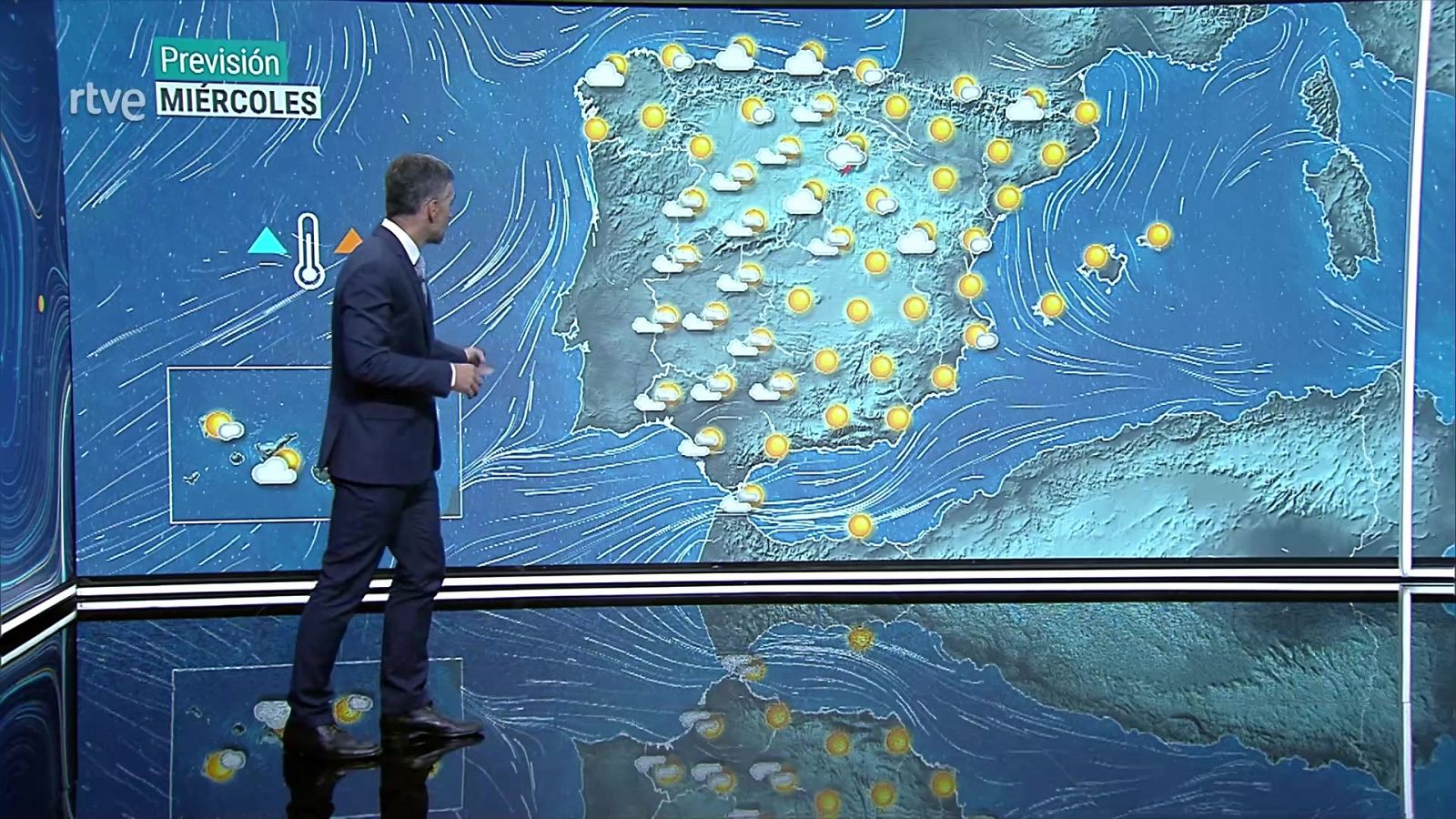 Predominio de cielos poco nubosos o despejados en la Península y Baleares, con algunos intervalos de nubes altas - ver ahora