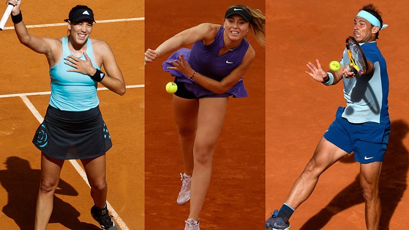 Nadal, Badosa y Muguruza debutan en el Masters 1000 de Roma