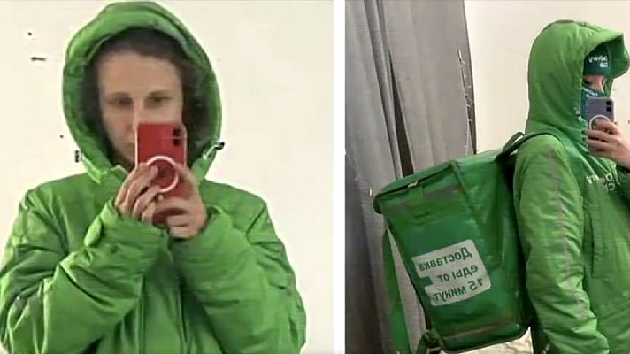 Telediario 1 - La activista de Pussy Riot huye de Rusia disfrazada de repartidora por la represión de Putin